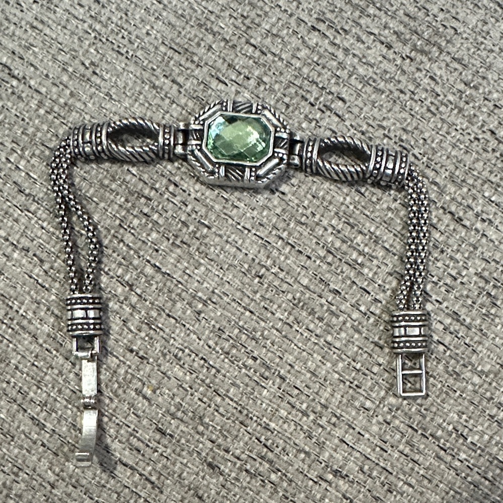 VTG Brighton Bracelet with Green Gemstone